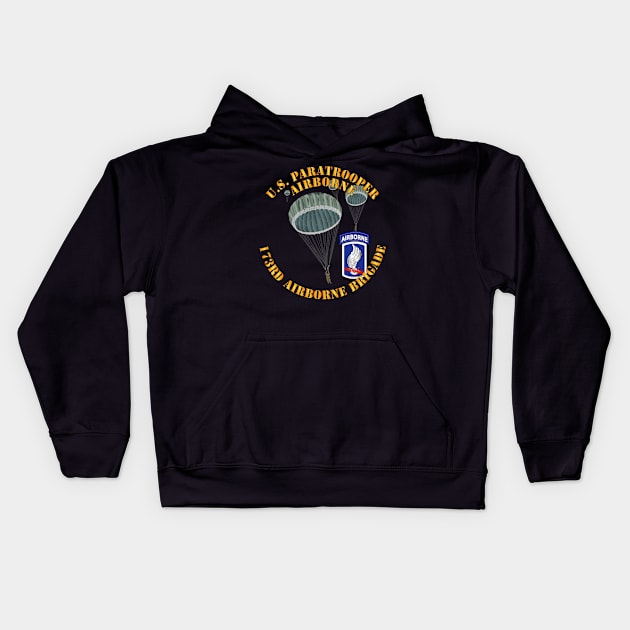 Army - US Paratrooper - 173rd Airborne Bde wo Shadow Kids Hoodie by twix123844